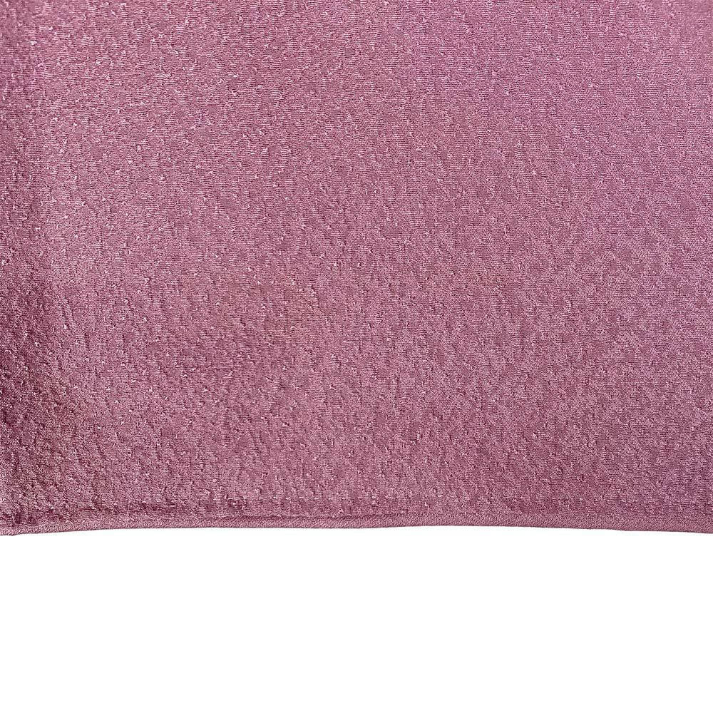 中古）色無地 紫地 地紋織り たたき風 本草木染作家 瑞宝 袷 SS【身丈