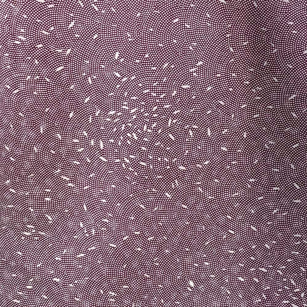 中古）江戸小紋 カジュアル 紫 袷 洒落 鮫にあられ S【身丈】157.5cm