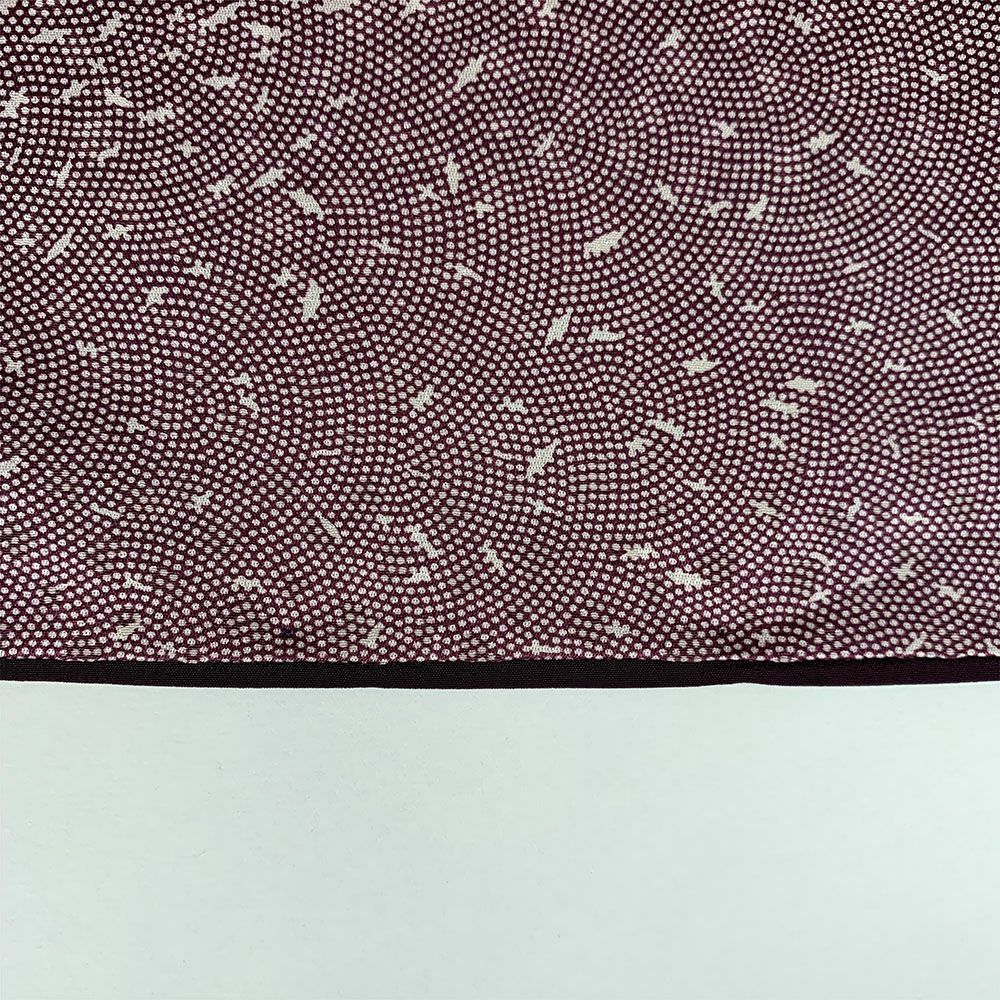 中古）江戸小紋 カジュアル 紫 袷 洒落 鮫にあられ S【身丈】157.5cm