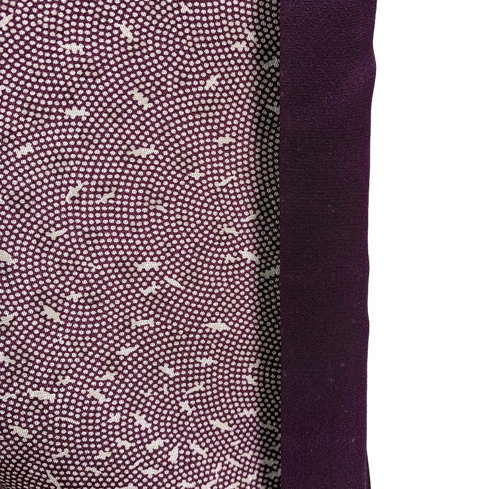 中古）江戸小紋 カジュアル 紫 袷 洒落 鮫にあられ S【身丈】157.5cm