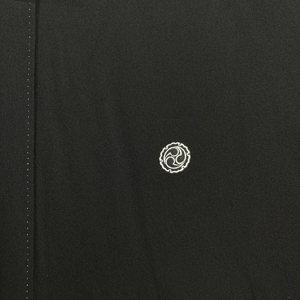 中古）黒留袖 黒 フォーマル 金駒刺繍 金彩 大名行列図 五つ紋 落款 袷