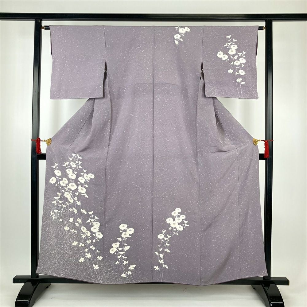 中古） 特撰加賀友禅 小田美知代 訪問着 藤色 紫 フォーマル 染め