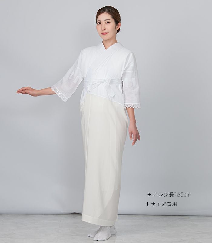 新品）ひみつの長襦袢 DX （白・東レセオα・塩瀬衿）（MO） 都粋