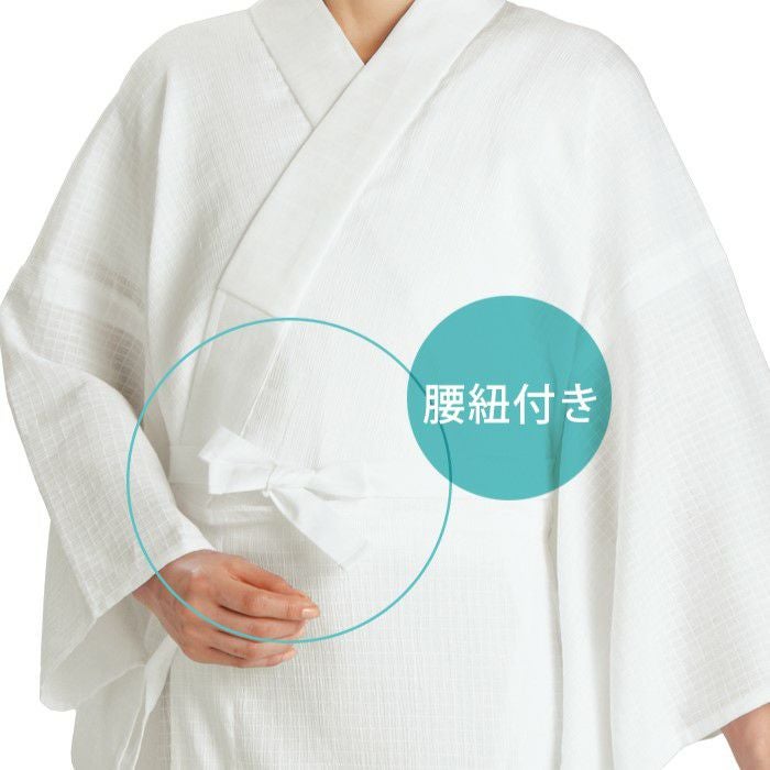 新品）【夏用】綿麻長襦袢（格子織）（S・M・L・LL） 都粋