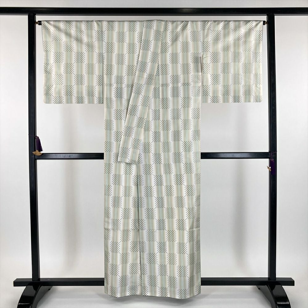 紬/美品/お召/茶色/仕立上がり/適応身長145～152㎝/8458 訪問着/紬/縞/美品/仕立上がり/適応身長146～154㎝/9579 【公式通販】