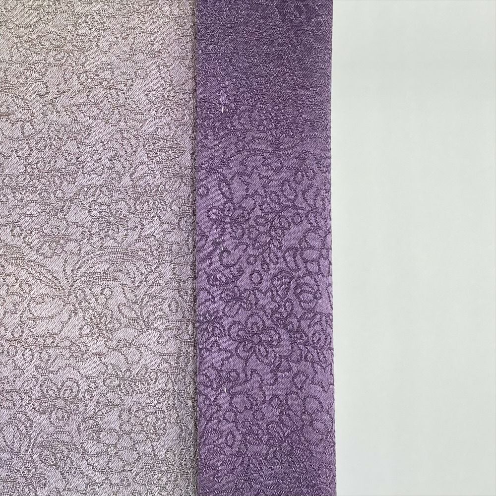 中古）久保田一竹 訪問着 紫色 フォーマル 金通し 染め 辻が花 二代目