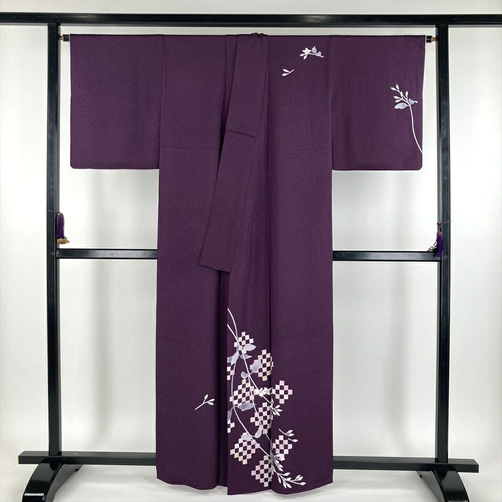 専用帯6573 ●本加賀友禅作家 菊田宏幸 高級 正絹 落款 六通 袋帯 銀座【着物3219】菊田宏幸作 本加賀友禅 単衣 付下げ (落款入 反端