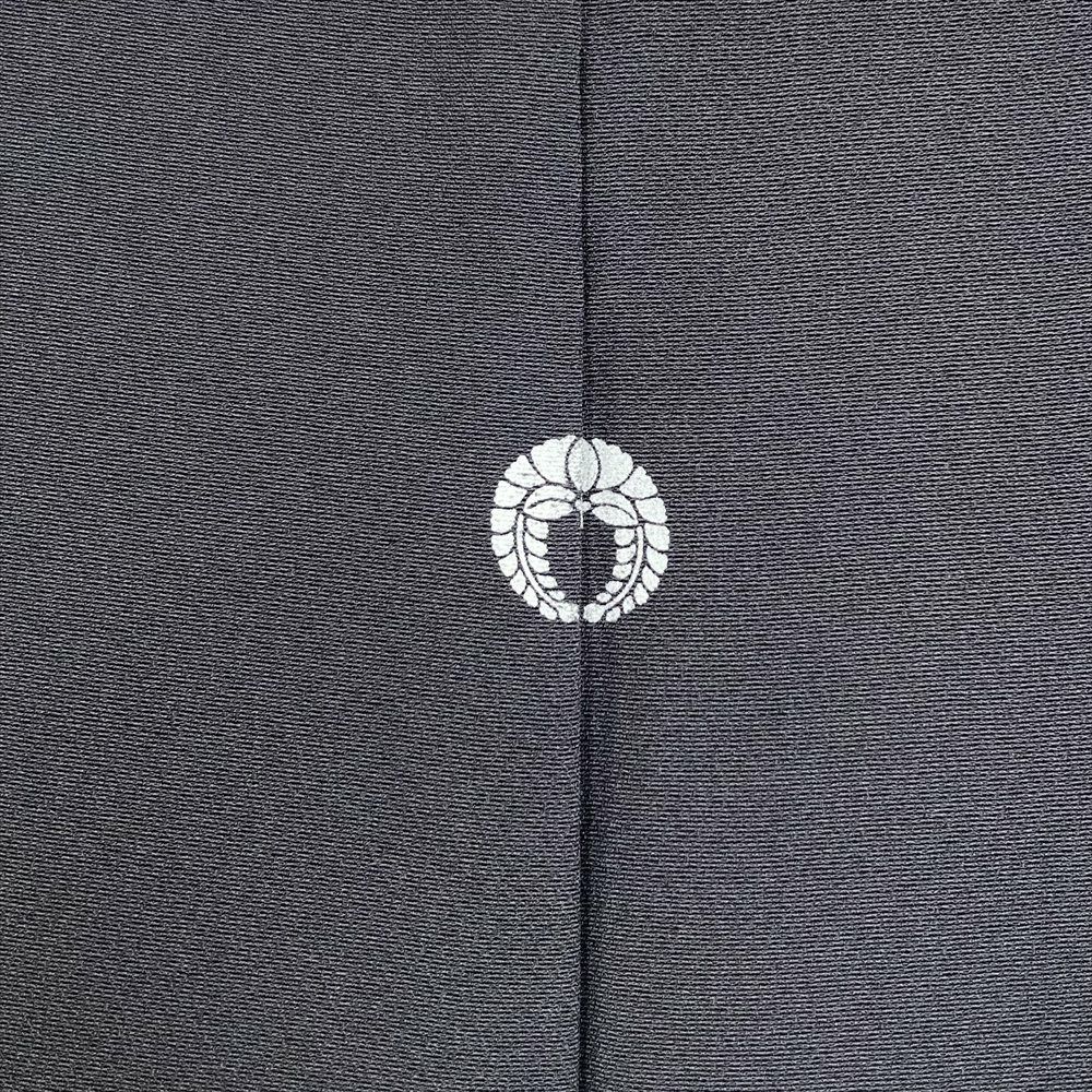 色留袖＊袷着物 刺繍 梅模様 背紋有 灰色 正絹 入学卒業式結婚式 3SC4 中古） 色留袖 濃グレー フォーマル ちりめん 染め金駒刺繍 金彩 鳳凰