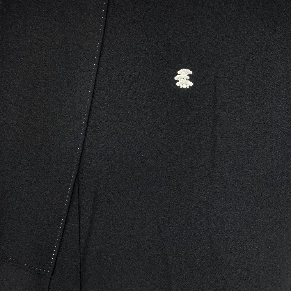 中古） 黒留袖 黒 フォーマル 刺繍 金彩 オリエンタル 袷 絹 【身丈