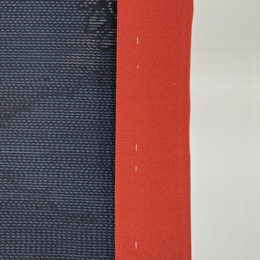 【着物】 紬 丸に花文様 身丈約159.5cm 裄丈約64.5cm 24z-2396 中古） 大島紬 紺 カジュアル 雲に花の丸文様 袷 絹 【身丈】159cm【裄