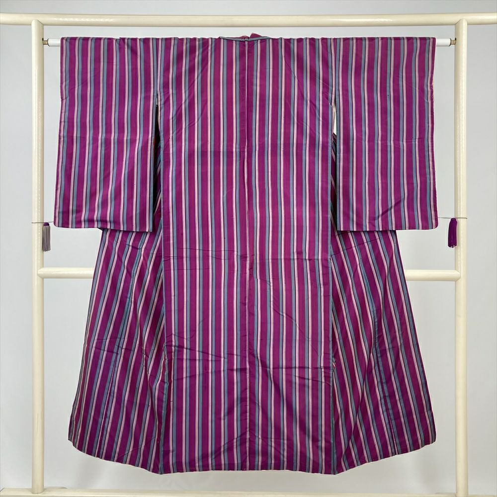 紬地 着物 中古 正絹 袷 カジュアル 香色 身丈155cm 裄63cm SA きもの北條 A1167-4 紬地 着物 中古 正絹 袷 カジュアル 香色 身丈155cm 裄63cm SA きもの
