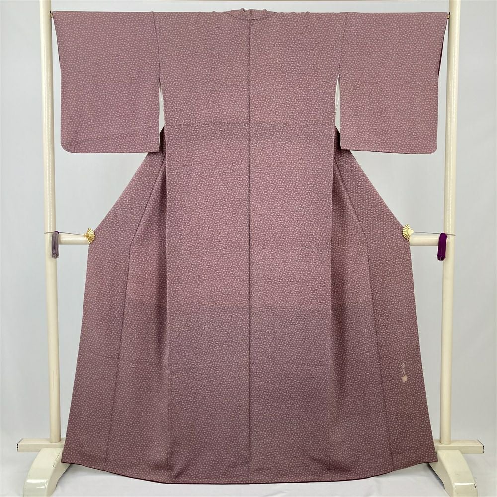 中古）名古屋帯(八寸) ピンク 博多帯 献上柄 松葉仕立て 未洗い