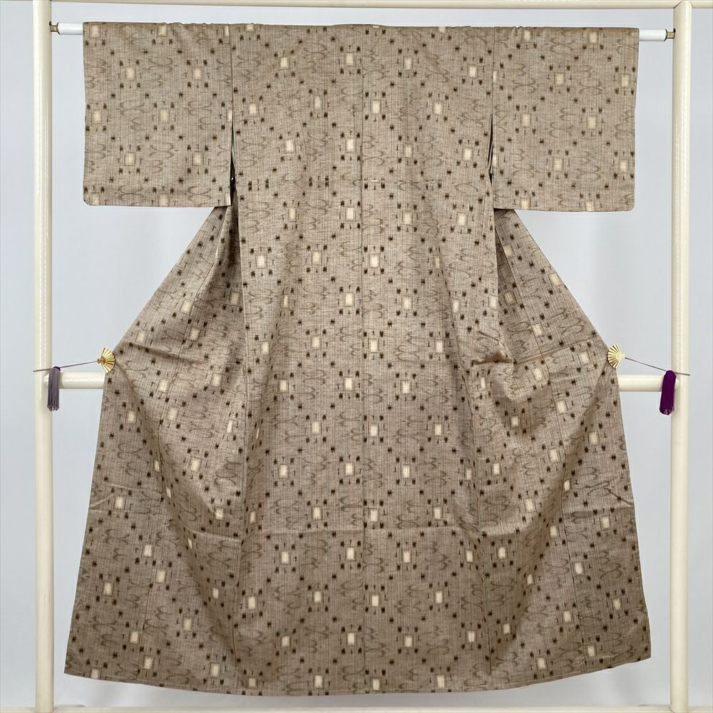 紬 身丈154.5cm 裄丈62cm 正絹 名品 【中古】 美品】 紬 身丈154.5cm 裄丈65cm 正絹 秀品 【中古】の通販 by