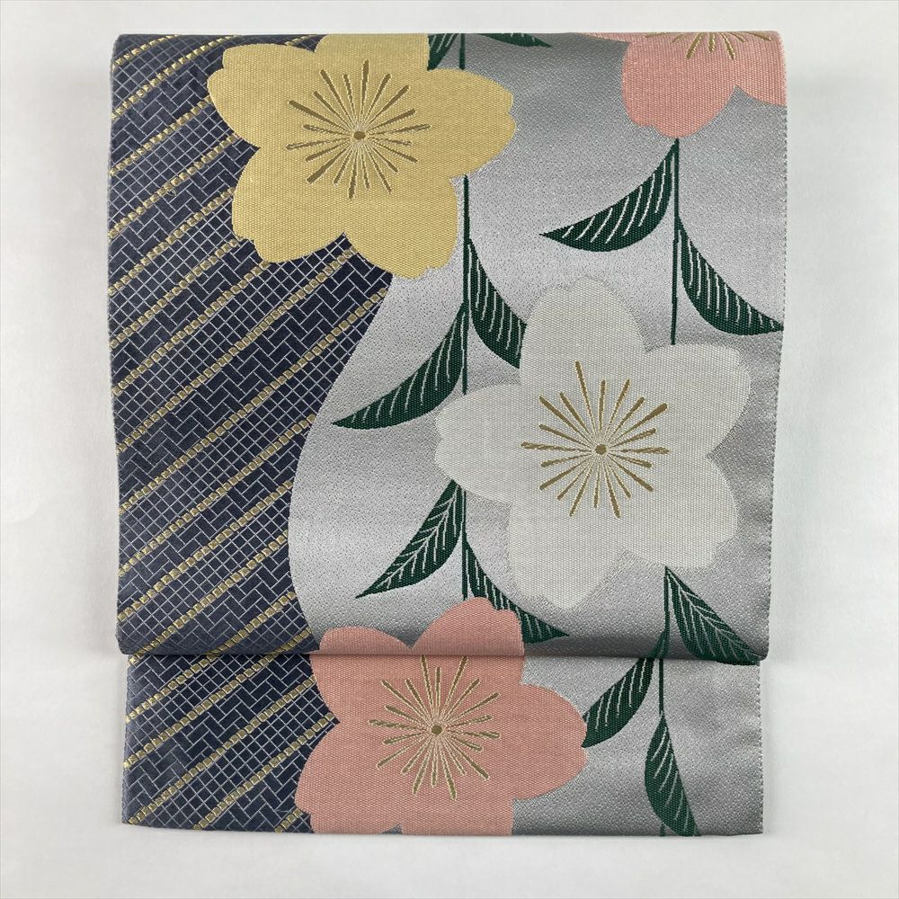 中古)袋帯 金 フォーマル 六通 金糸 菱取り 鳳凰 花喰い鳥 華文 中古)袋帯 金 フォーマル 六通 金糸 菱取り 鳳凰 花喰い鳥 華文