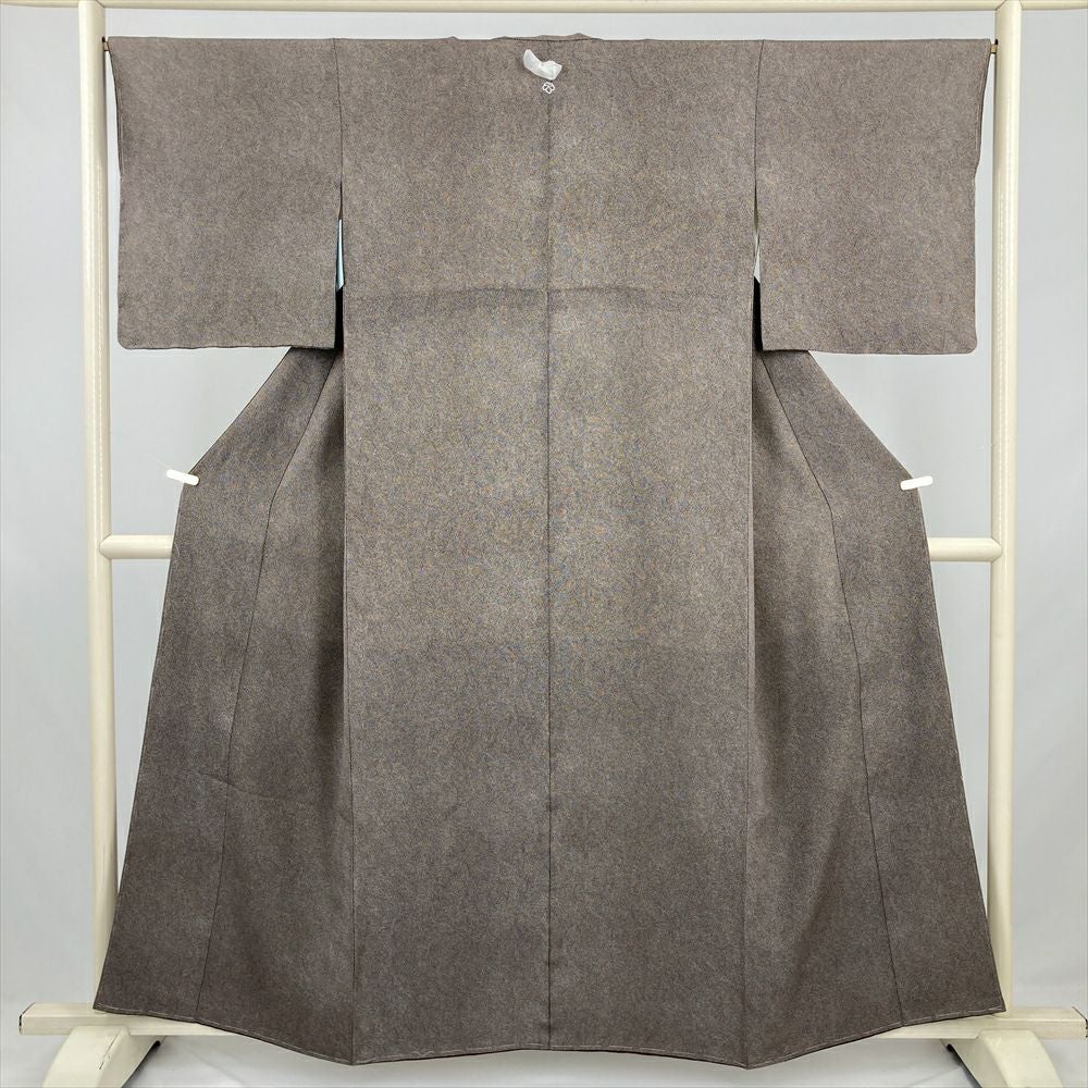 中古）江戸小紋 カジュアル 紫 袷 洒落 鮫にあられ S【身丈】157.5cm