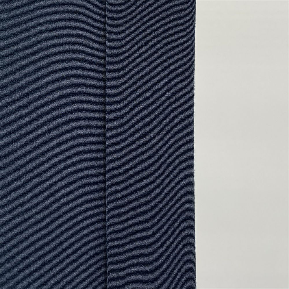 中古） 訪問着 ブルーグレー 紺 セミフォーマル 蘭 菊 袷 絹【身丈