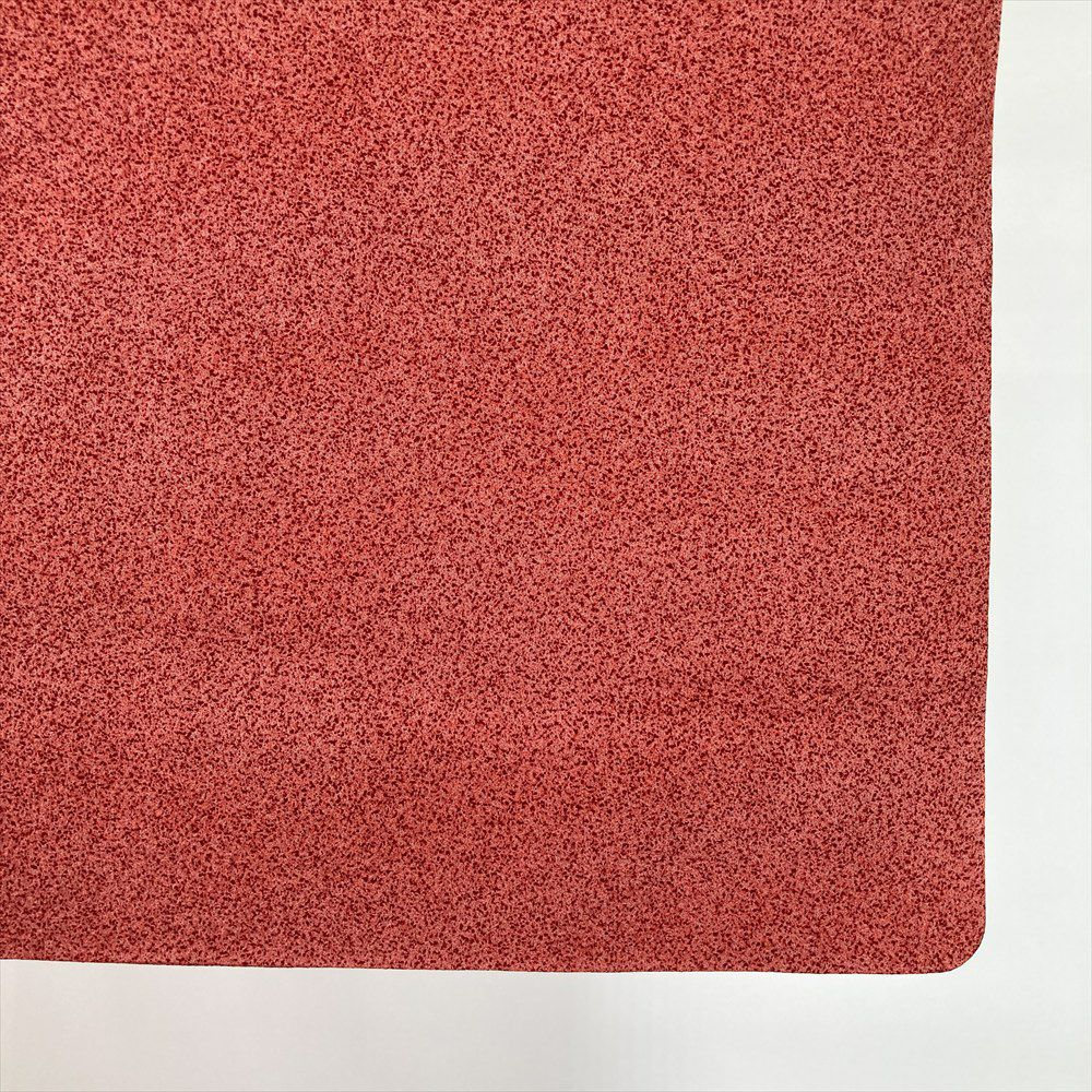 中古） 小紋 薄赤 カジュアル 蒔糊調 袷 絹 【身丈】154cm【裄丈】67cm