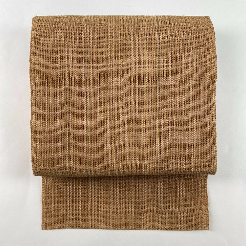 中古）名古屋帯 青緑 カジュアル 名古屋仕立て 織り 天平錦 絹