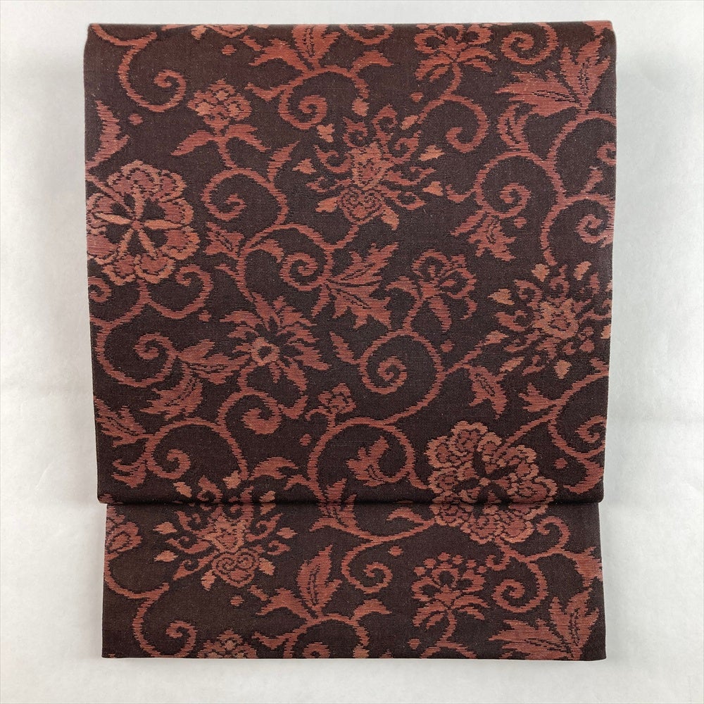 中古） 大島紬 黒 カジュアル 刺繍柄 袷 絹 【身丈】159cm【裄丈】66.5cm