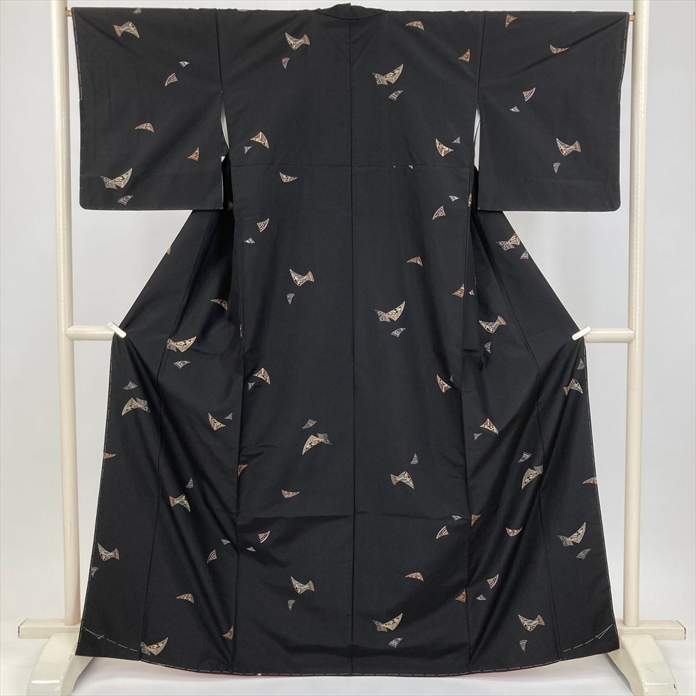 大島紬 美品 逸品 身丈166cm 裄丈63.5cm 正絹 【中古】 美品】 小紋 身丈155cm 裄丈62cm S 袷 大島紬地 証紙あり 花 灰紫 正絹
