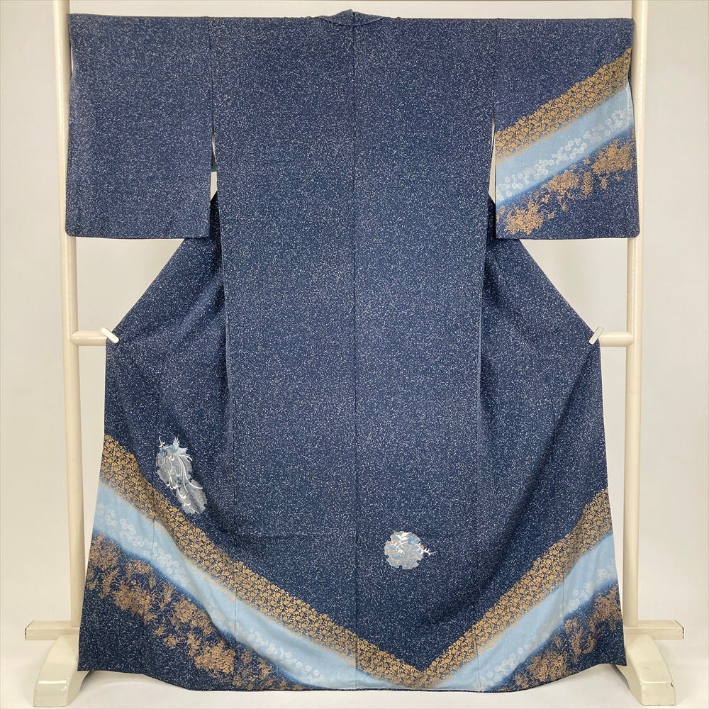 中古）袋帯 赤 カジュアル 全通 未仕立て 織り 幾何学 オリエンタル 絹